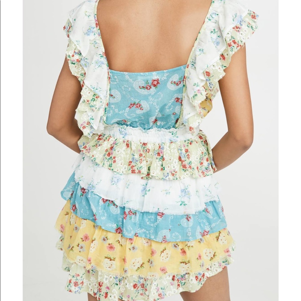 LoveShackFancy Phyllis Tiered Mini Dress M - Picture 2 of 12